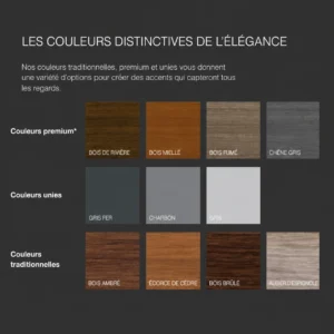 Royal Cedar Redition couleurs - Distribution DWP Royal Cedar Redition couleurs