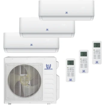 Série t-23 thermopompe murale multi-zone 3 zones avec trois unités intérieures et une unité extérieure