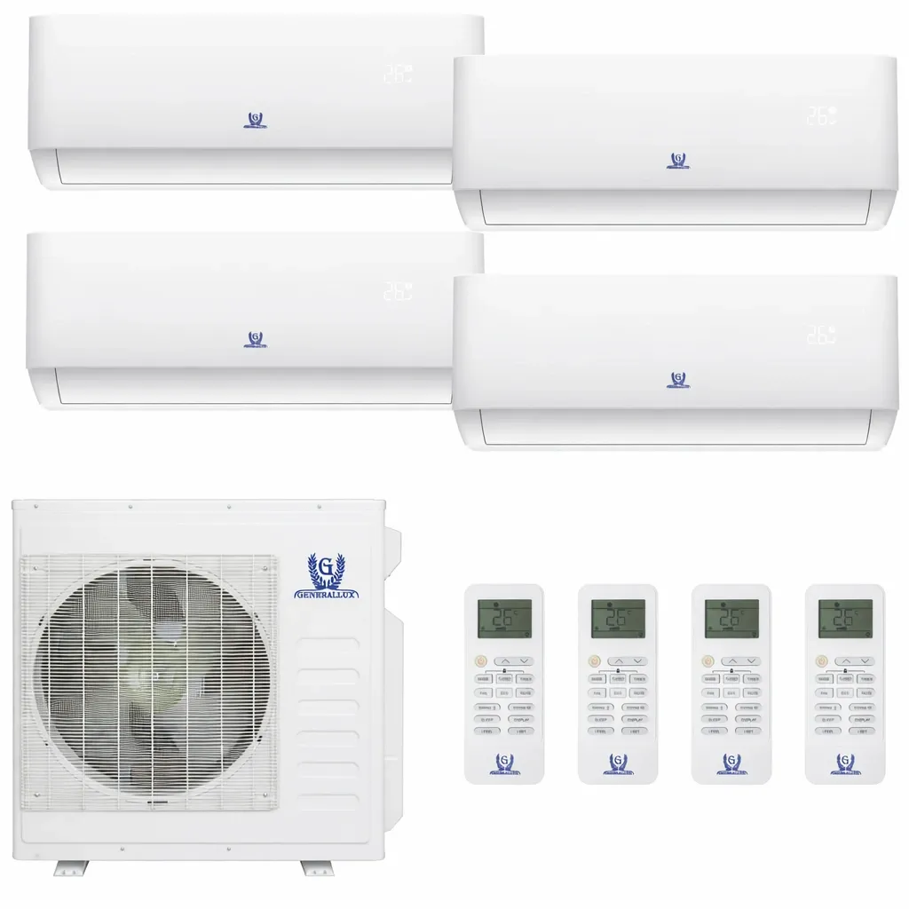 Série T-23 thermopompe murale multi-zone 4 zones avec quatre unités intérieures et une unité extérieure - Distribution DWP Série t-23 thermopompe murale multi-zone 4 zones avec quatre unités intérieures et une unité extérieure